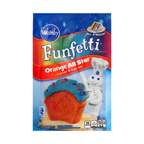 Pillsbury Funfetti Cake & Cupcake MixOrange All Star 234g USA Foods
