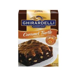 Ghirardelli Caramel Turtle Brownie Mix 524g | 