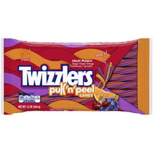 Twizzlers Pull N Peel 340g-Fruit Punch  | 