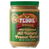 TEDDIE All Natural Peanut Butter Smooth 453g 