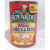 Chef Boyardee Mini ABC's & 123's 425g 