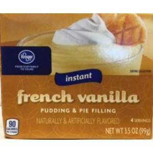 Kroger Instant Pudding & Pie Filling- French Vanilla 99g | 