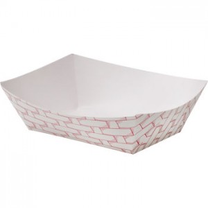 Food Trays Red Weave 250 ct  | 