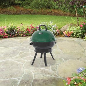 Backyard 14.5 in Round Portable Charcoal Grill, Green | 