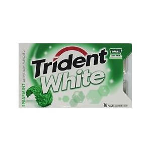 Trident White 16 Pce Pack -Spearmint  | 