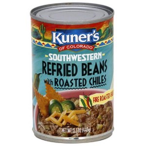 Kuner's Southwestern Refried Beans With Roasted Chiles 453G | 