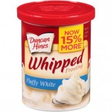  Duncan Hines® Fluffy White Whipped Frosting 397g Canister