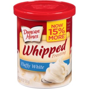  Duncan Hines® Fluffy White Whipped Frosting 397g Canister | 