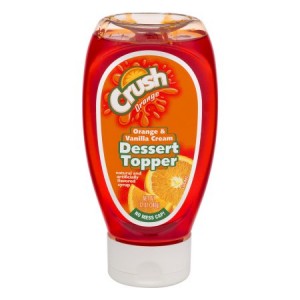 Crush Dessert Topper Orange & Vanilla Cream 340g | 