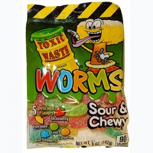 Toxic Waste Sour and Chewy Worms 142g | 
