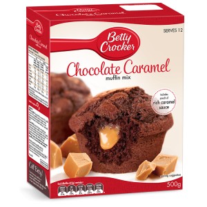 Betty Crocker Chocolate Caramel Muffin Mix 500g | 