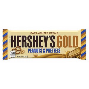 Hersheys Gold Peanuts and Pretzels 39g DATED | 