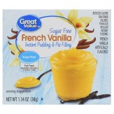 Great Value Instant Pudding & Pie Filling, Vanilla, Sugar Free, 38g