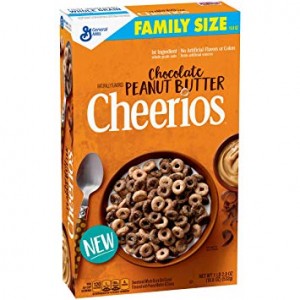 Cheerios Chocolate Peanut Butter Cereal Family Size 575g | 