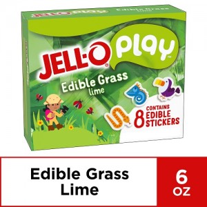 Jell-O Play Edible Grass Lime Gelatin Mix 170g Box | 