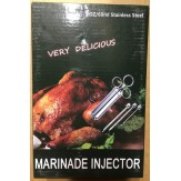 BBQ Meat Syringe Marinade Injector Stainless Steel Meat Injector Kit 