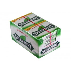 Wrigley Spearmint Chewing Gum 15 Stick Pack  | 